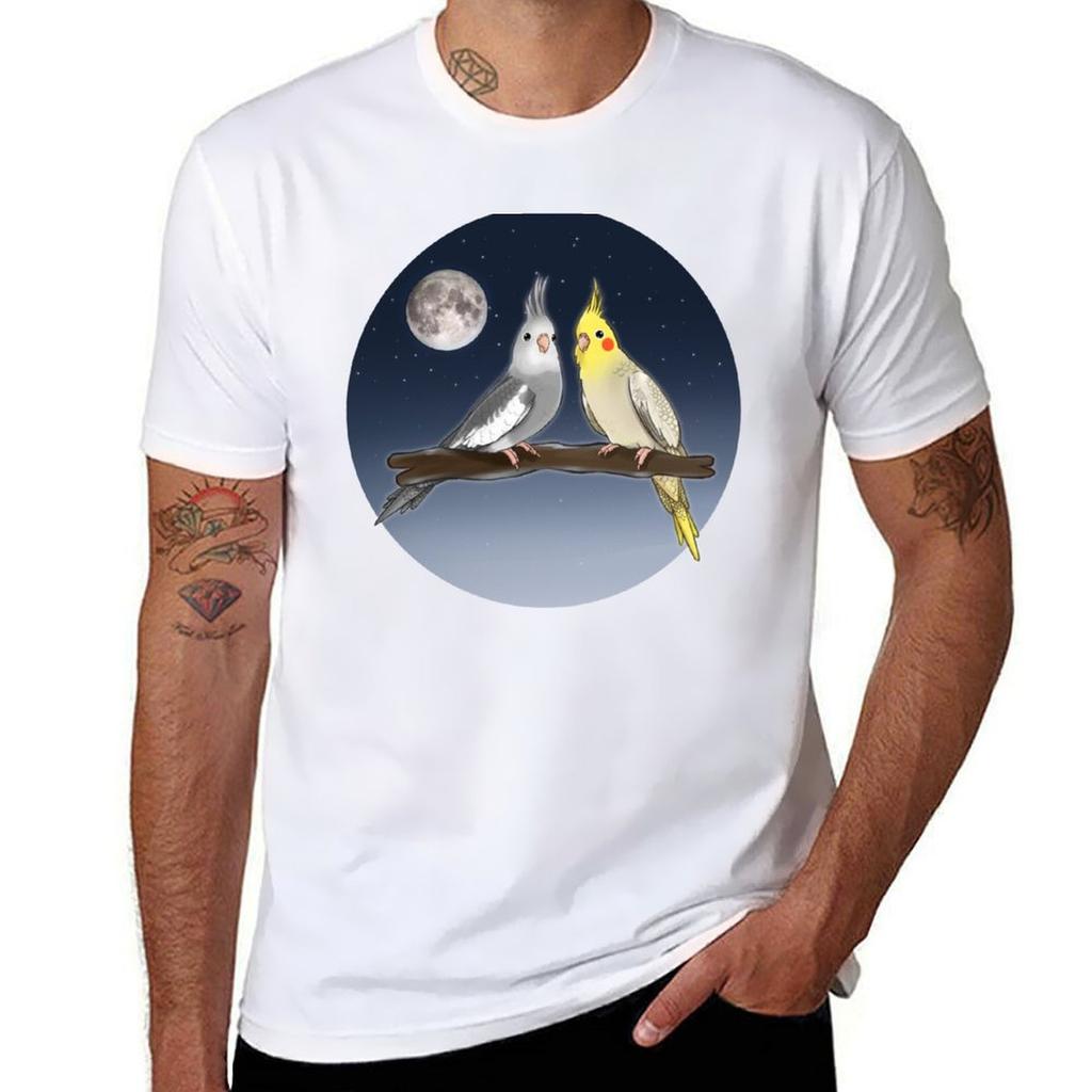 Cute Cockatiels TShirt Odor Resistant Short Sleeve Top TShirt