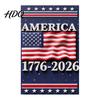 250th Anniversary Flag America Garden 250 Years of Freedom Patriotic Banner Outdoor Decoration 4th July Yard Sign for Independence Day Memorial