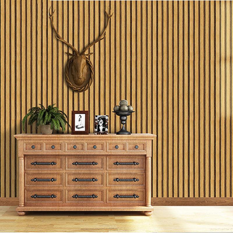 45cm Big Roll Home Decoration Background Wall Desk Cabinet Wallpaper Wood Stripes Waterproof PVC Self-adhesive Wall Stickers