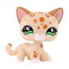 LPS Mini Pet Shop Pet Bobble Head Toy Rare Yellow Short Hair Cat Collectible Gift for Child Cute Animal Toys