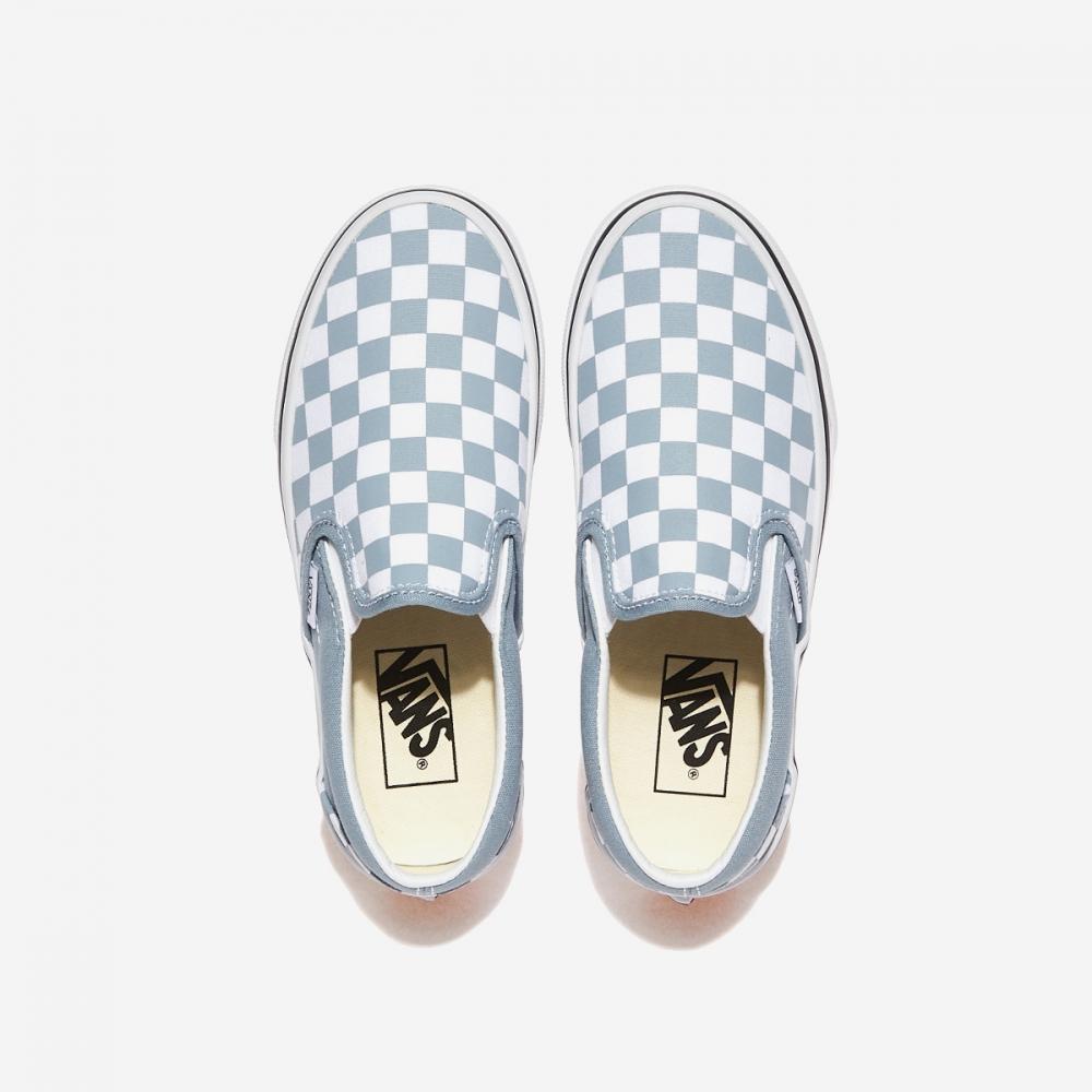 Vans Classic Slip On Color Theory Checkerboard Dusty Blue