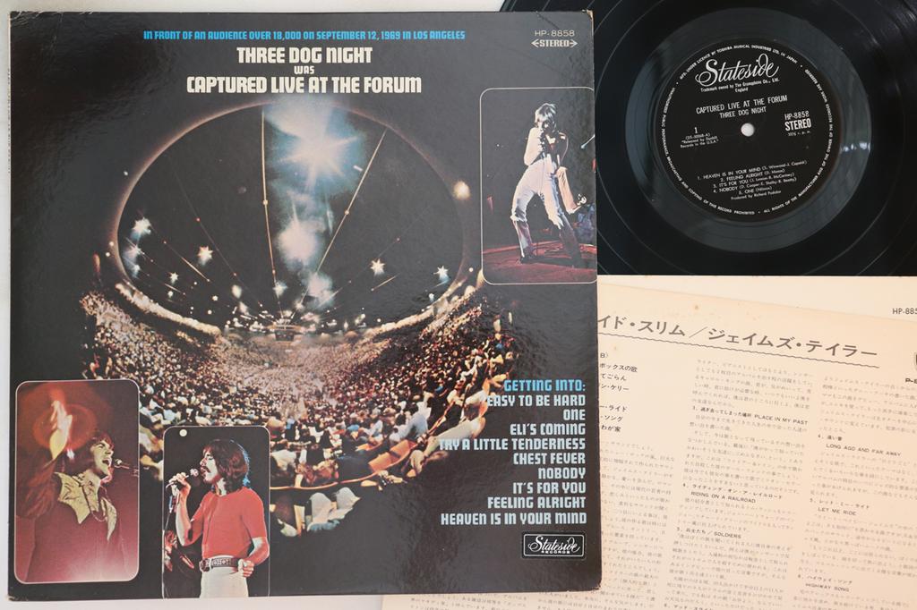 LP Record THREE DOG NIGHT - Captured Live At The Forum HP8858 STATESIDE 1969 Japan Rock Used