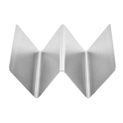 Ocelový držák na tacos 13,5 x 10 cm, 2 tortilly, objem, držák, nástroje