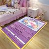 New product P0kemon Sylveon Cards Pattern Carpets for Living Room Bedroom Bedside Floor Mat Area Rug Home Decor Luxury Gifts