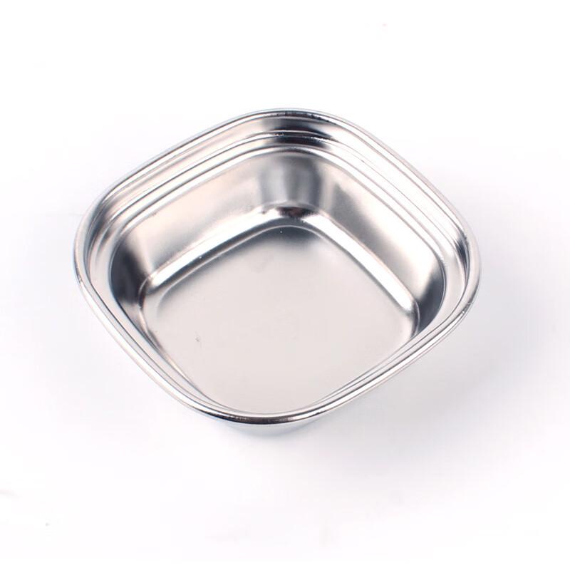 Suiyuan CLS 304 Stainless Steel Single-Grid Sauce Dish Set Set of 2