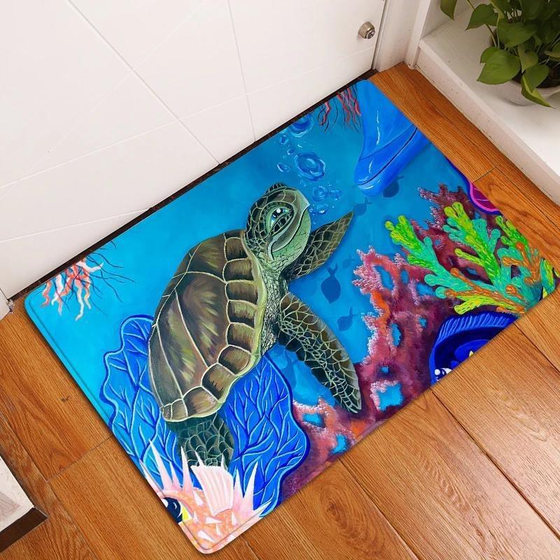 Underwater World Large Carpet Rug for Home Living Room Bedroom Sofa Doormat Decor Kids Play Area Rug Carpet Non-slip Floor Mat