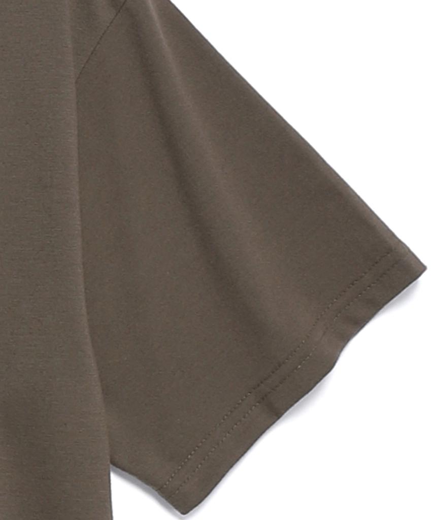 Beullaengkiteu Basic Soft Solid Crew Neck T-Shirt (Khaki)