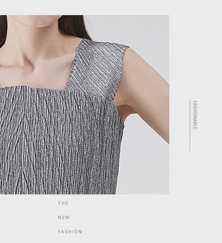 2025 Spring Women's Slim Evening Two-Piece Pleated Dress Set