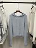 Fashionable Slim Fit Hooded Knit Sweater