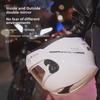 168 Dual Lens Electric Motorcycle Full Helmet