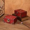Vintage Girl Wooden Storage Box With Lid Jewelry And Organization Accessories