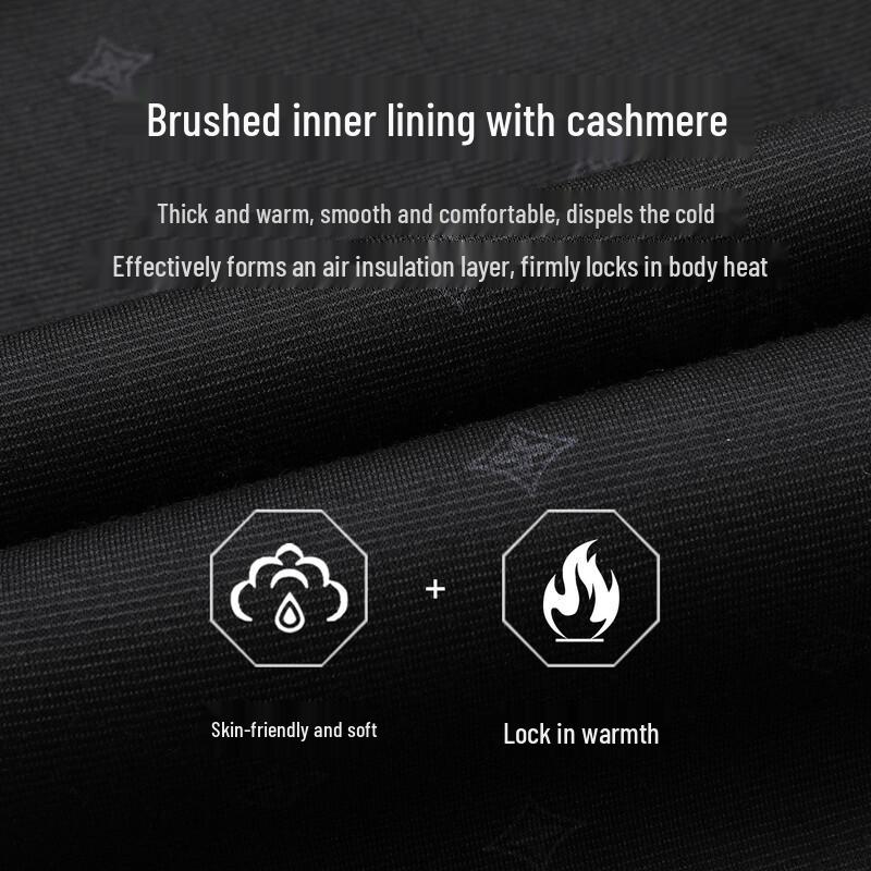 Men's Cashmere Lined Business Casual Pants