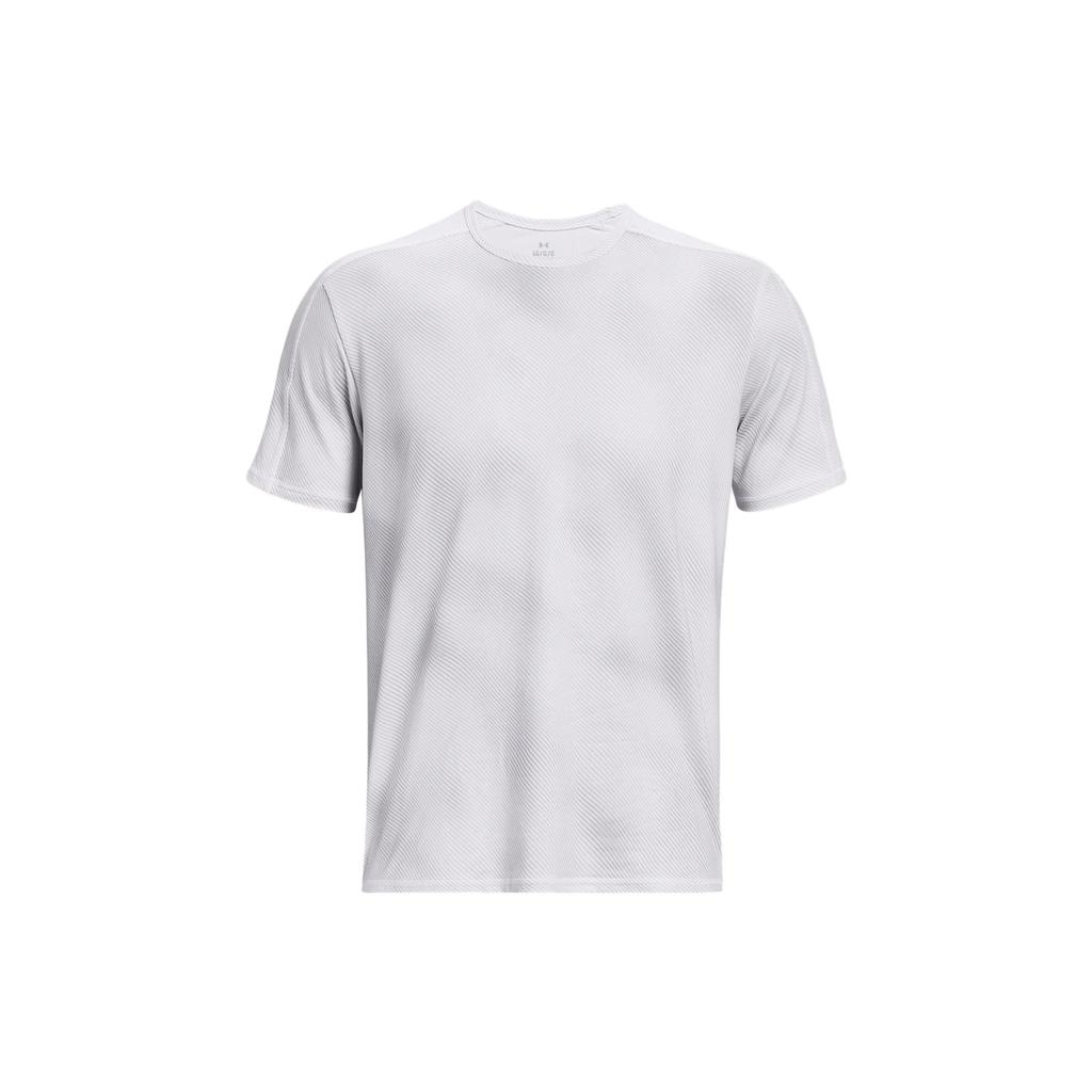 Under Armour Meridian Pattern Print Crew Neck Short Sleeve T-Shirt Men Tops White 1379671-100