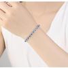 Elegant European and American Fashion AAA Zircon Bracelet with Platinum Finish