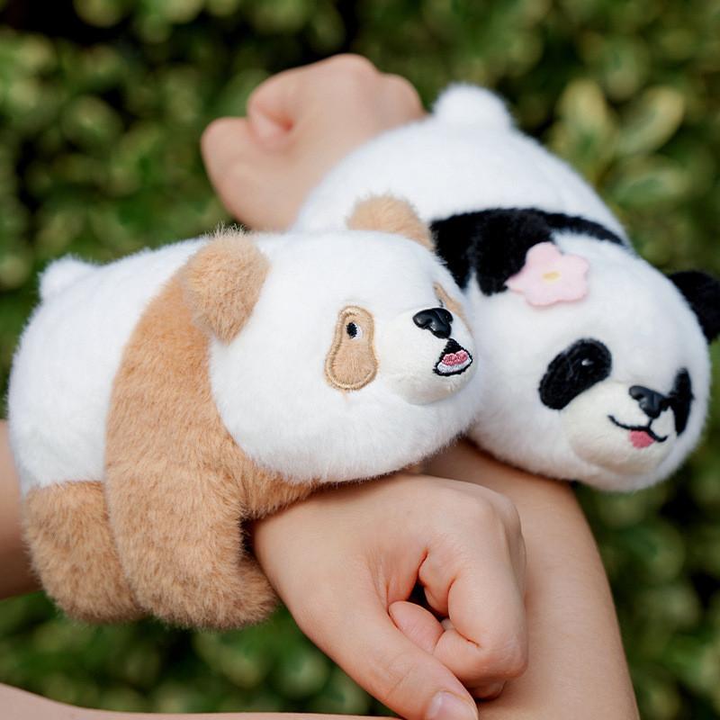 Panda Simulation Cute Clap Hand Circle Plush Toy Cartoon Girl Children Gift Doll