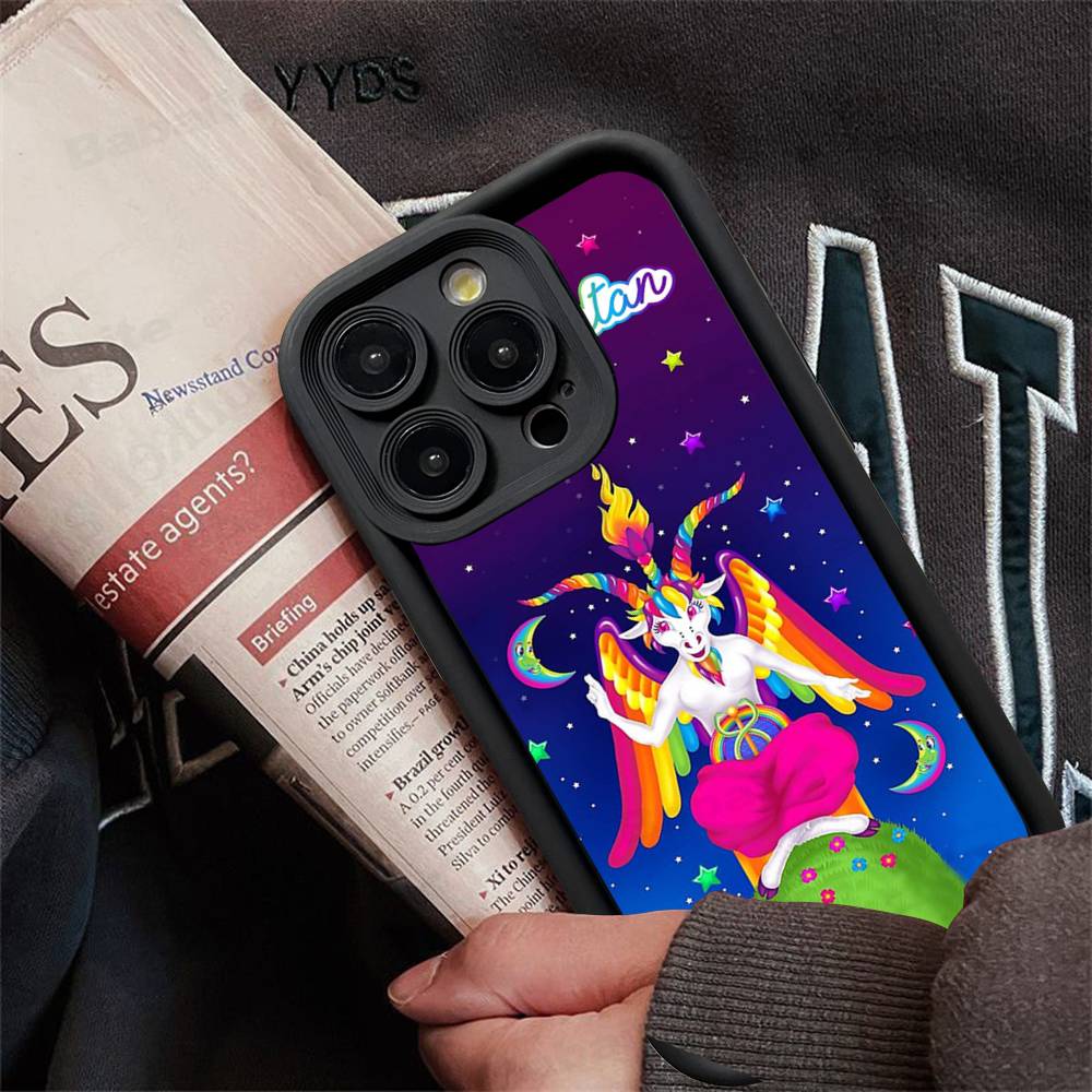 Lisa Frank Art Phone Case For IPhone 17 16 15 14 Plus 13 12 11 Pro Max Silicone Cover