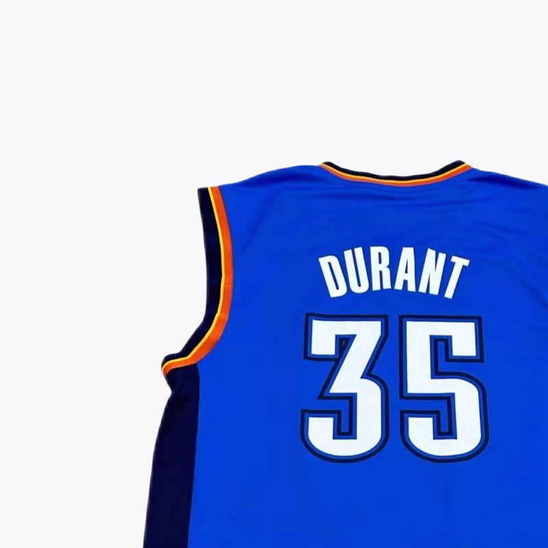 Adidas X NBA Collaboration Oklahoma City Thunder Durant Fashion Comfortable Soft Skin-Friendly Basketball Jersey Unisex Jersey Blue 7818A-3CB-AEB1104