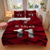 3Pcs Salah'S Liverpool Jersey Bedding Sets For All Sizes New 3D Printed Bed Cover Comforter Duvet Cover Pillowcase Bedroom Decoration
