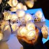1.5M LED Flower String Lights Artificial Rose Bouquet Romantic Fairy Light Garland Valentines Day Wedding Party Decor