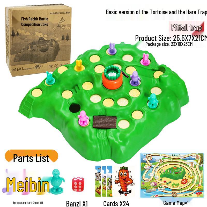 Penguin Icebreaker Balancing Tree Board Game with Face-Changing Rubik's Cube and Hidden Building Blocks - Free Shipping