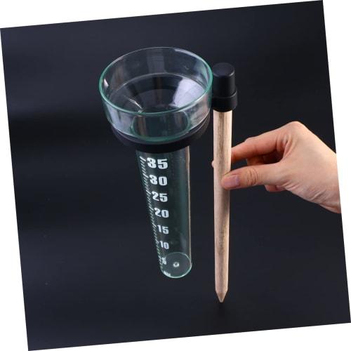 HANABASS Rain Gauge, Rain Gauge Tube, Measurement Test Tube, Easy to Read, 35mm, for Outdoor Garden Use