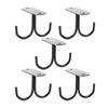 Minimalist Kitchen Cup Holder Rack Copper Black Finish Wall Mount Organizer For Coffee Cups And Mugs