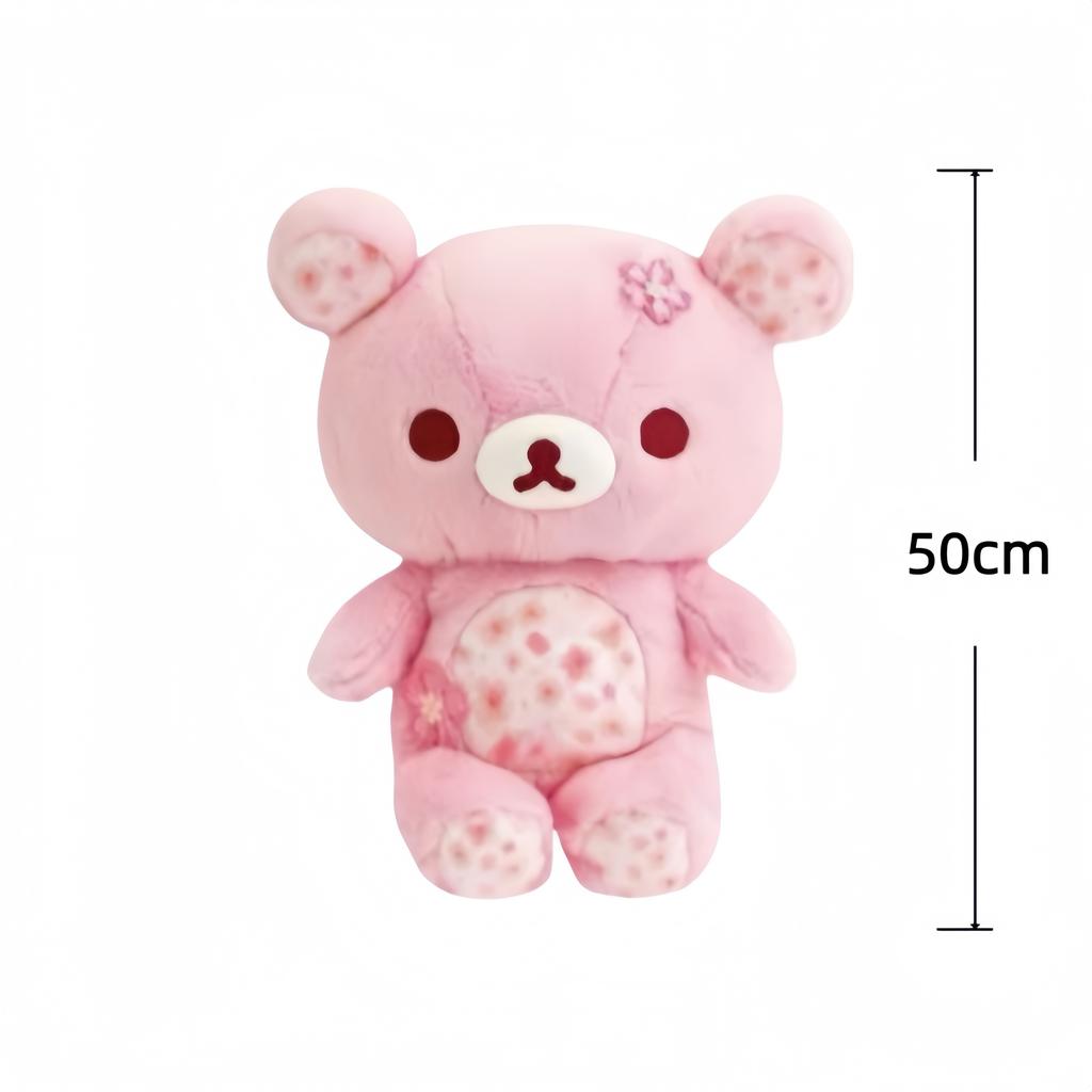 Peluche Rilakkuma Rilakkuma Fiore di Ciliegio Bambola di Peluche 304050Cm Orso Arredamento per la Casa Giocattoli Bambole per Bambini Adorabili Regali di Compleanno