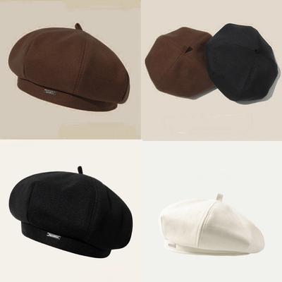 Damen Vielseitige Baskenmütze Frühling Sommer Herbst Winter Hut Modische Malermütze