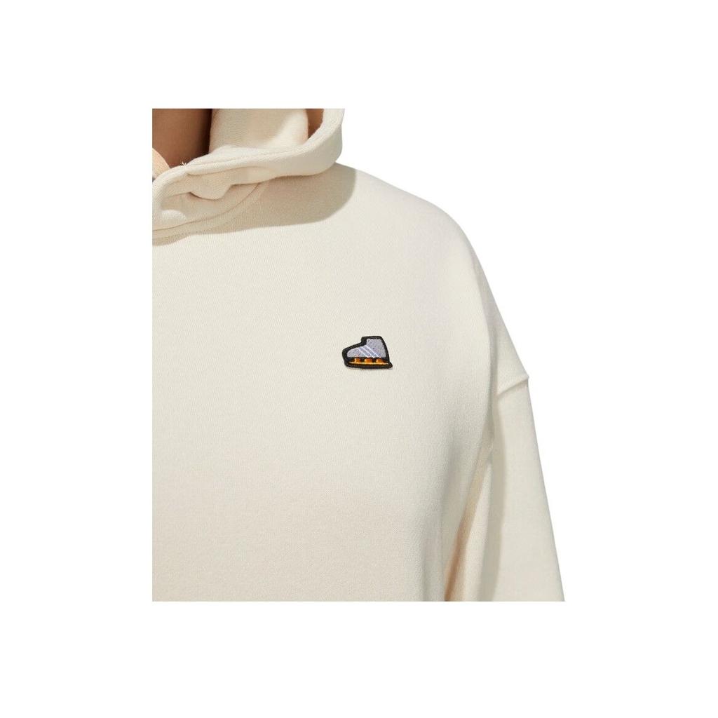 Adidas Neo Logo Print Pattern Hooded Long Sleeve Sweatshirt Men sweatshirt Off-White HG9017
