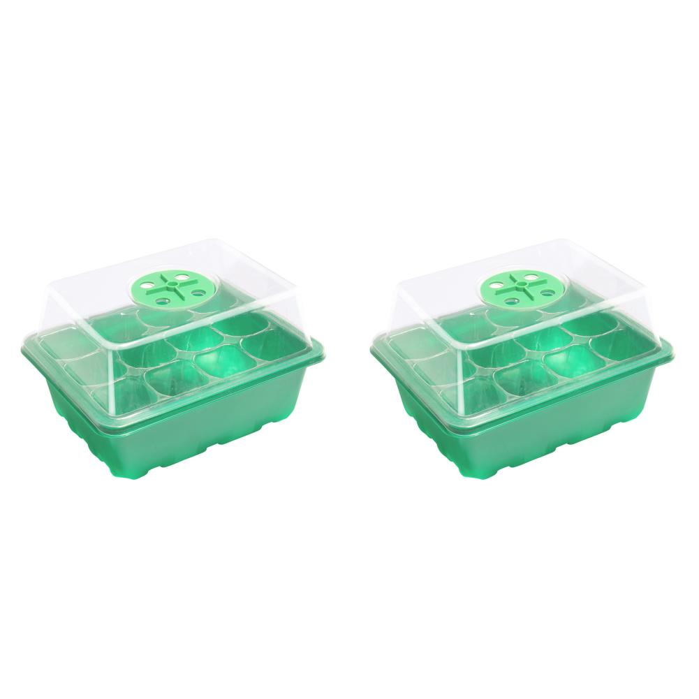 1-5Pcs 12 Hole Seedling Trays Plastics Plant Pots Grow Box for Hydroponics Growing System Indoors Gardening Sowing Tray Tools