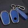 Lega di Zinco+Pelle Custodia Protettiva per Portachiavi Smart Auto Guscio Protettivo Adatta per Ssangyong G4 Rexton Portachiavi Auto Styling Accessori Auto