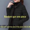 2023 Winter Clearance: Women's Lightweight Down Cotton Jacket with Stand Collar
