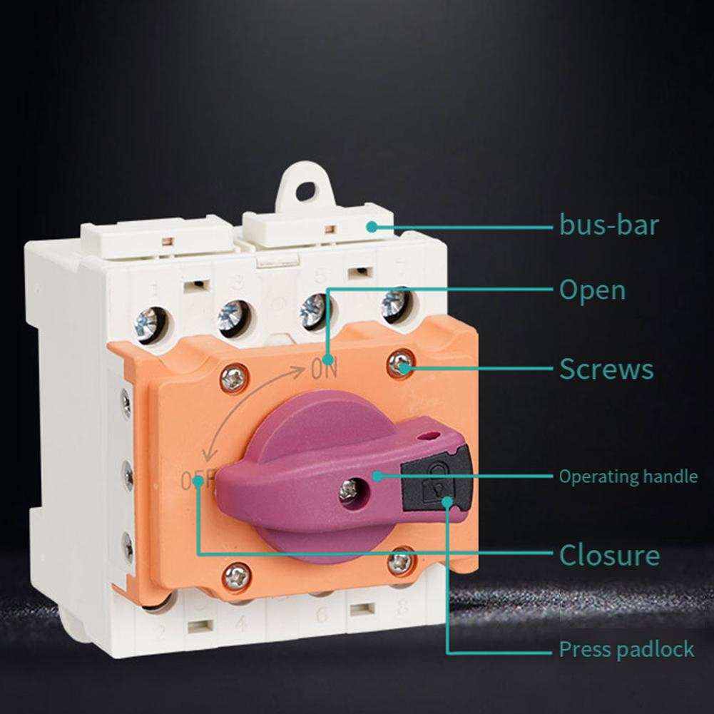 

Flexible Knob Distribution Module Switch Switch DC Isolation Switch Distribution Module Switch Flexible Handle Switching помаранчевий