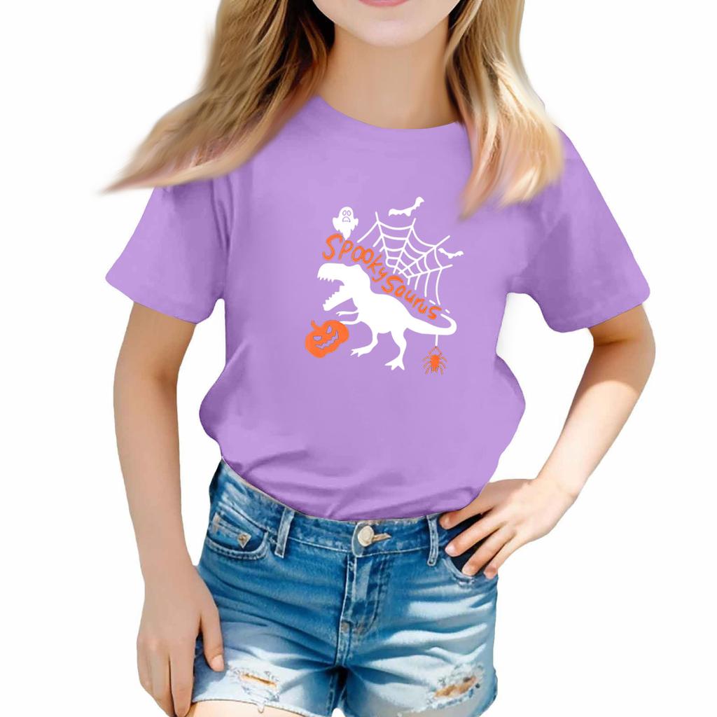 Toddler Girl Boy T-Shirts Halloween Day Kids Top Boys And Girls Printed Short Sleeved T-shirt
