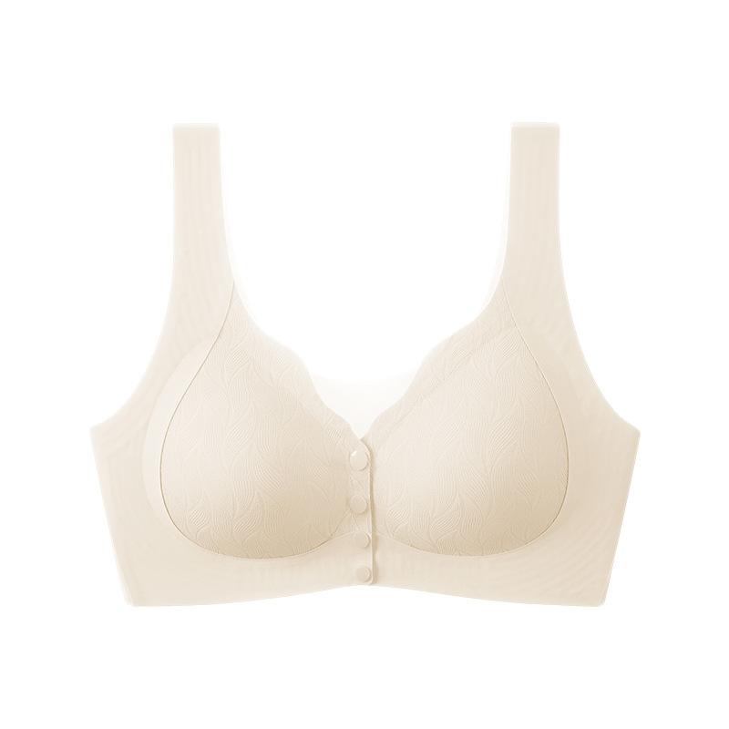 Plus Size Female Summer Comfort Front Buckle Non Wire Vest Type Underwear