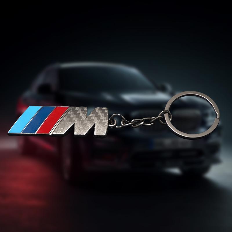 3D Metal Car Emblem Keychain Keyring Anti-Loss Pendant For BMW M Performance F20 F40 F22 F30 E90 F32 F06 F07 F46 E60 M5 Sticker cyhk37