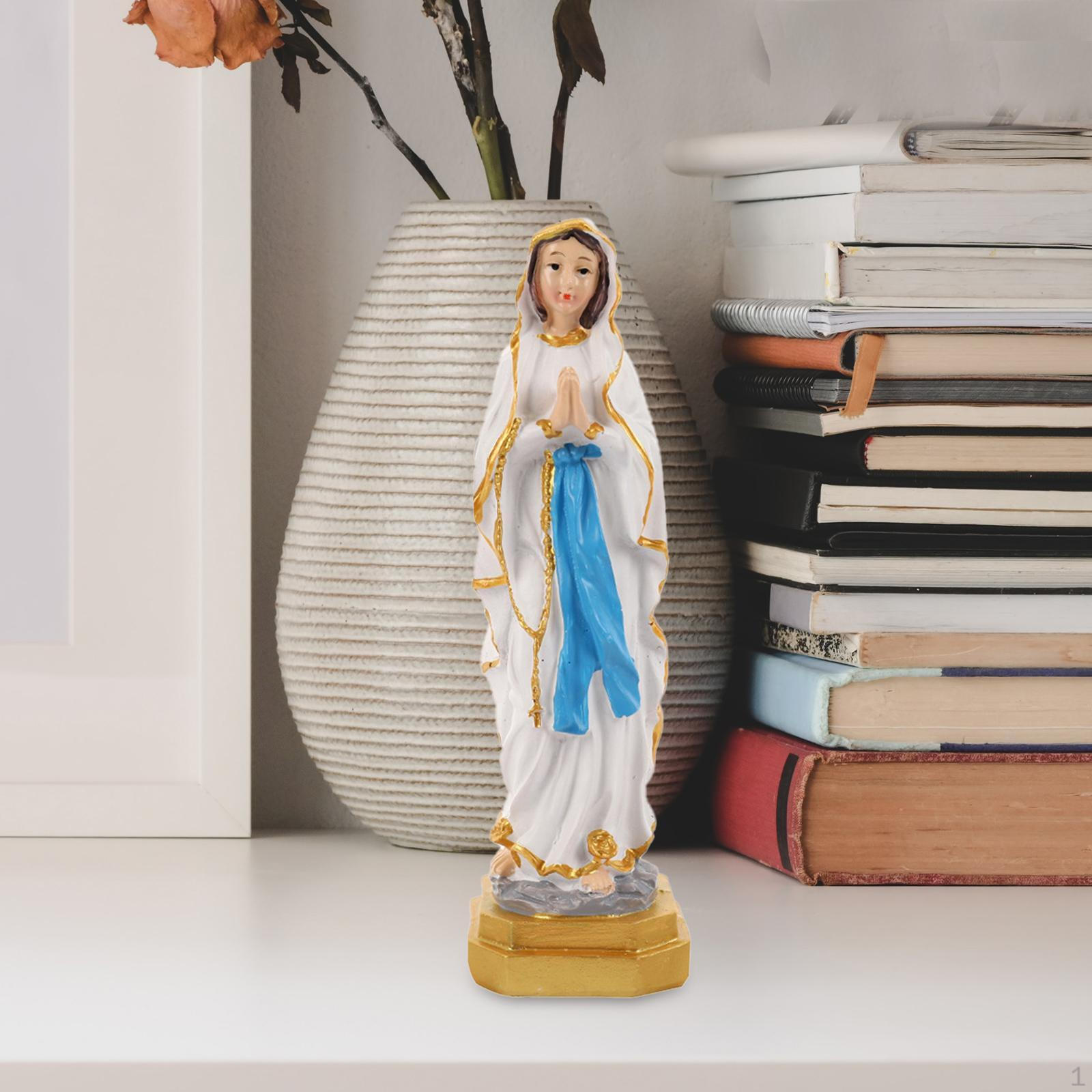 

Скульптура Благословенної Матері Марії Настільна прикраса Декоративна Багатоцільова Домашній декор Ручна робота Смола Size S