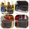 12-Bottle Felt Wine Carrier Storage Box With Divider Liquor Comfort Handle Bottle Tote Portable Wine Bottle Camping Travel Bag