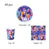 Decorazioni per Festa di Compleanno a Tema Squadra di Cacciatori di Demoni Stoviglie Piatti di Carta Sacchetto Regalo Tovaglia Tovaglioli Set per Festa di Compleanno all'Aperto