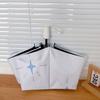 INS Cute Blue Fireworks Automatic Umbrella Rainy Sunny Folding Umbrella Women Student Outdoor Shopping Sun Protection Umbrellas