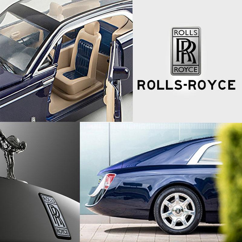 1/24 Rolls Royce Phantom Car Model Metal Model Car Alloy Die-casting Car Children's Toy Gift Collectibles Free Shipping