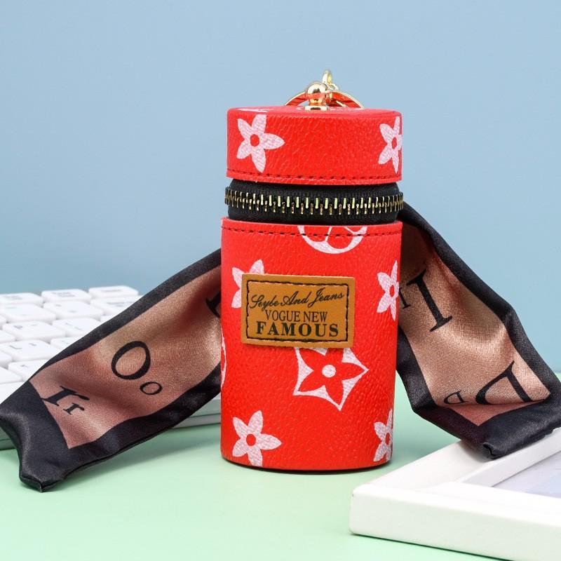 Old flower change bag new small bag pendant earphone bag mouth red envelope mini keychain bag