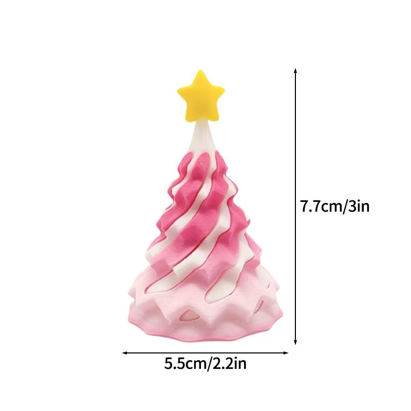 3D Printed Christmas Tree Christams Decoration Desk Ornament 3D Printed Figure Christams Gift for Guestd Home Decorations