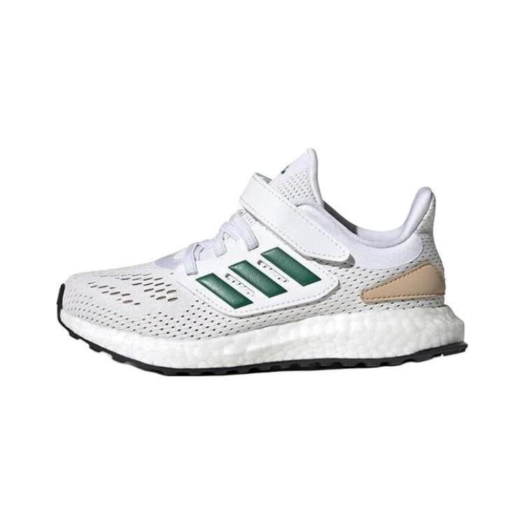 

New Adidas Pureboost 22 Abrasion Resistant Low Top Kids Running Shoes White Green Children Aged 3 7 Years Old IF5554 28