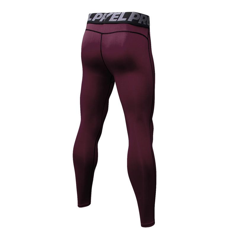 Men's Pro Sports Fitness Running Pants - Sweat-Wicking, Breathable, Quick-Drying, Elastic Tights