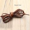 2m 1.5- 8 mm Retro Brown Genuine Cow Leather Cord for Jewelry Findings Flat Round Strap String Rope DIY Bracelet Necklace Making
