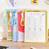 Transparent Zippered Document Storage Bag with Clip Expanded Mesh Zipper Pouch Bags for Storing Teaching Plan, Homework A4