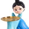 Chinese Style Serving Tray Figurine Sculptures Jewelry Trinket Statues for Home Table Decor Cookie