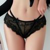 CINOON Sexy Women Lace Panties Low-waist Ultrathin Transparent Briefs Solid Bow Comfort Intimate Underpant