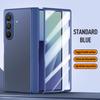 For Samsung Galaxy Z Fold7 Screen Protect Film Magnetic Electroplated Matte Phone Case For Magsafe Middle Hinge Shockproof Cover